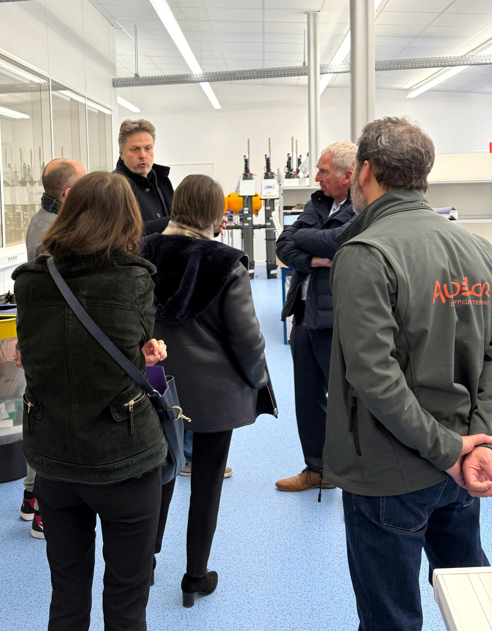 Alain Boschet menant la délégation Audélor/Lorient Agglomération/Sous-préfecture du Morbihan